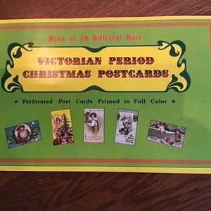 Victorian Christmas Postcards -Book of 28 Different